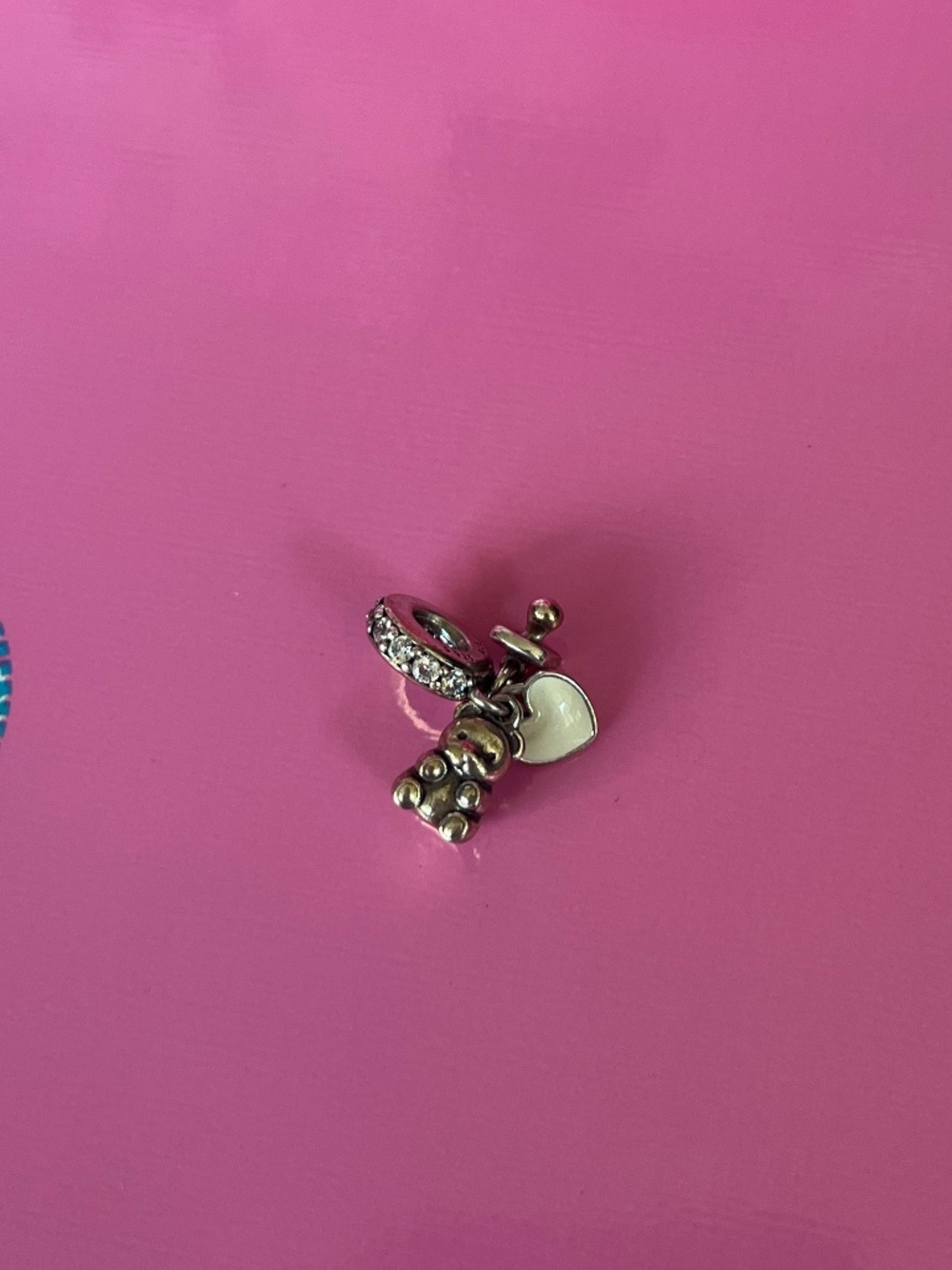 Pandora teddy baby charm